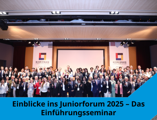 Post aus Korea Folge #93: Einblicke ins Juniorforum 2025 – Das Einführungsseminar